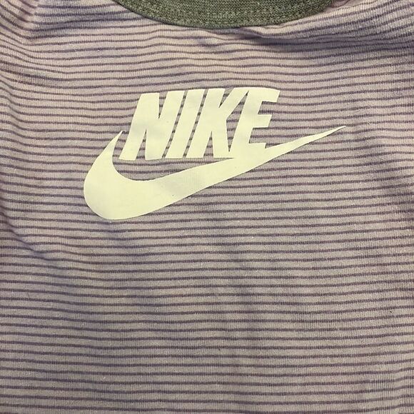 Nike — Light Purple Baby Girl 3M Long Sleeve Sleeper Onesie - Picture 3 of 4